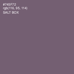 #745F72 - Salt Box Color Image