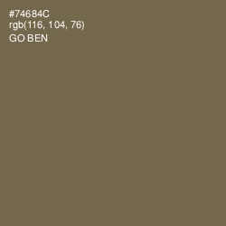 #74684C - Go Ben Color Image