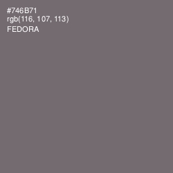 #746B71 - Fedora Color Image