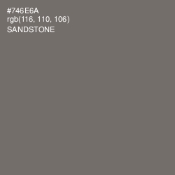 #746E6A - Sandstone Color Image
