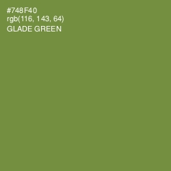 #748F40 - Glade Green Color Image