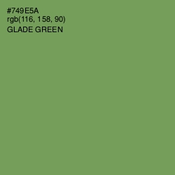 #749E5A - Glade Green Color Image