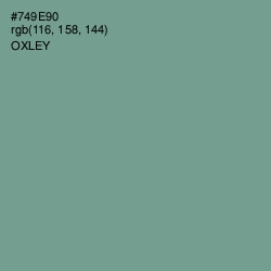 #749E90 - Oxley Color Image