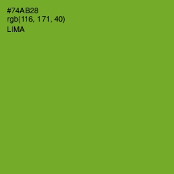 #74AB28 - Lima Color Image