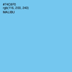 #74C8F0 - Malibu Color Image