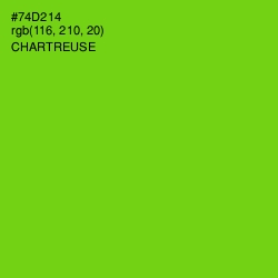 #74D214 - Chartreuse Color Image