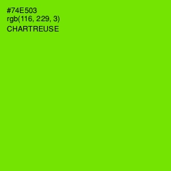 #74E503 - Chartreuse Color Image