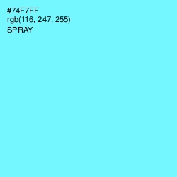 #74F7FF - Spray Color Image