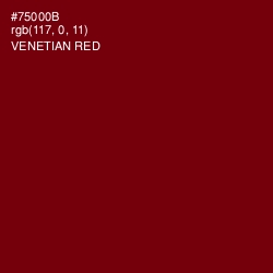 #75000B - Venetian Red Color Image
