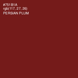 #751B1A - Persian Plum Color Image