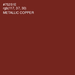 #75251E - Metallic Copper Color Image