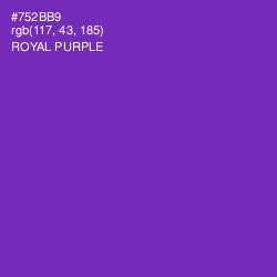 #752BB9 - Royal Purple Color Image