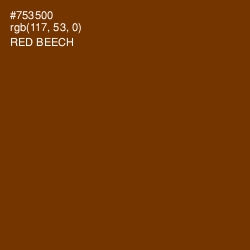#753500 - Red Beech Color Image