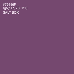 #75496F - Salt Box Color Image
