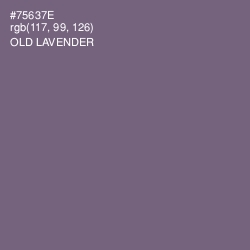 #75637E - Old Lavender Color Image