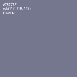 #75778F - Raven Color Image