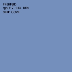 #758FBD - Ship Cove Color Image