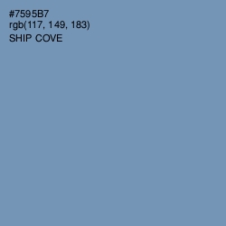 #7595B7 - Ship Cove Color Image