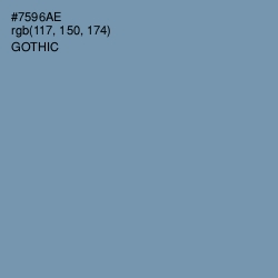 #7596AE - Gothic Color Image