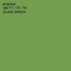 #759D4F - Glade Green Color Image