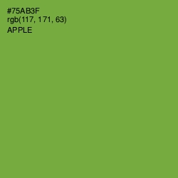 #75AB3F - Apple Color Image