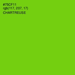 #75CF11 - Chartreuse Color Image