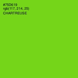 #75D619 - Chartreuse Color Image