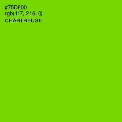 #75D800 - Chartreuse Color Image