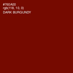 #760A00 - Dark Burgundy Color Image