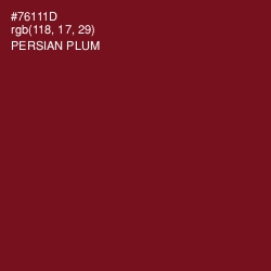 #76111D - Persian Plum Color Image