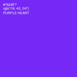 #7628F7 - Purple Heart Color Image