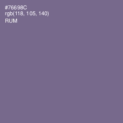 #76698C - Rum Color Image