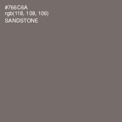 #766C6A - Sandstone Color Image