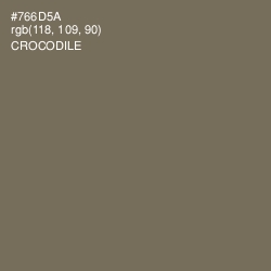 #766D5A - Crocodile Color Image