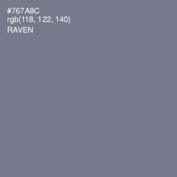 #767A8C - Raven Color Image