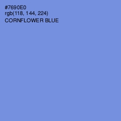 #7690E0 - Cornflower Blue Color Image