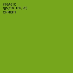 #76A61C - Christi Color Image