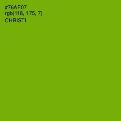 #76AF07 - Christi Color Image
