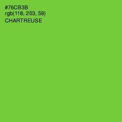 #76CB3B - Chartreuse Color Image
