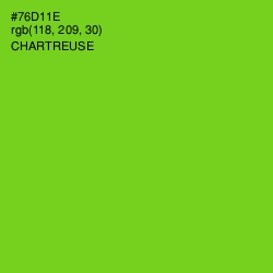 #76D11E - Chartreuse Color Image