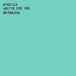 #76D1C4 - Bermuda Color Image