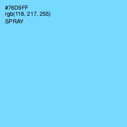 #76D9FF - Spray Color Image