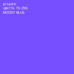 #774FFF - Moody Blue Color Image