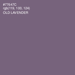 #77647C - Old Lavender Color Image