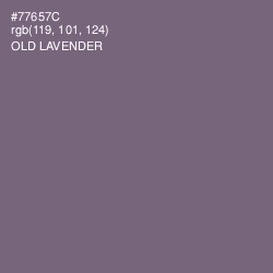 #77657C - Old Lavender Color Image