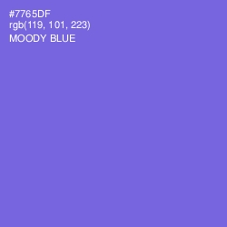 #7765DF - Moody Blue Color Image