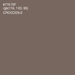 #77675F - Crocodile Color Image