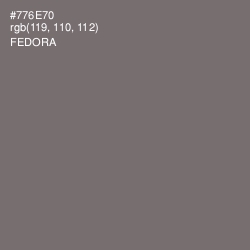 #776E70 - Fedora Color Image