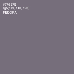 #776E7B - Fedora Color Image