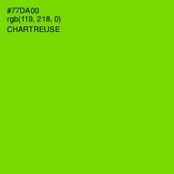 #77DA00 - Chartreuse Color Image